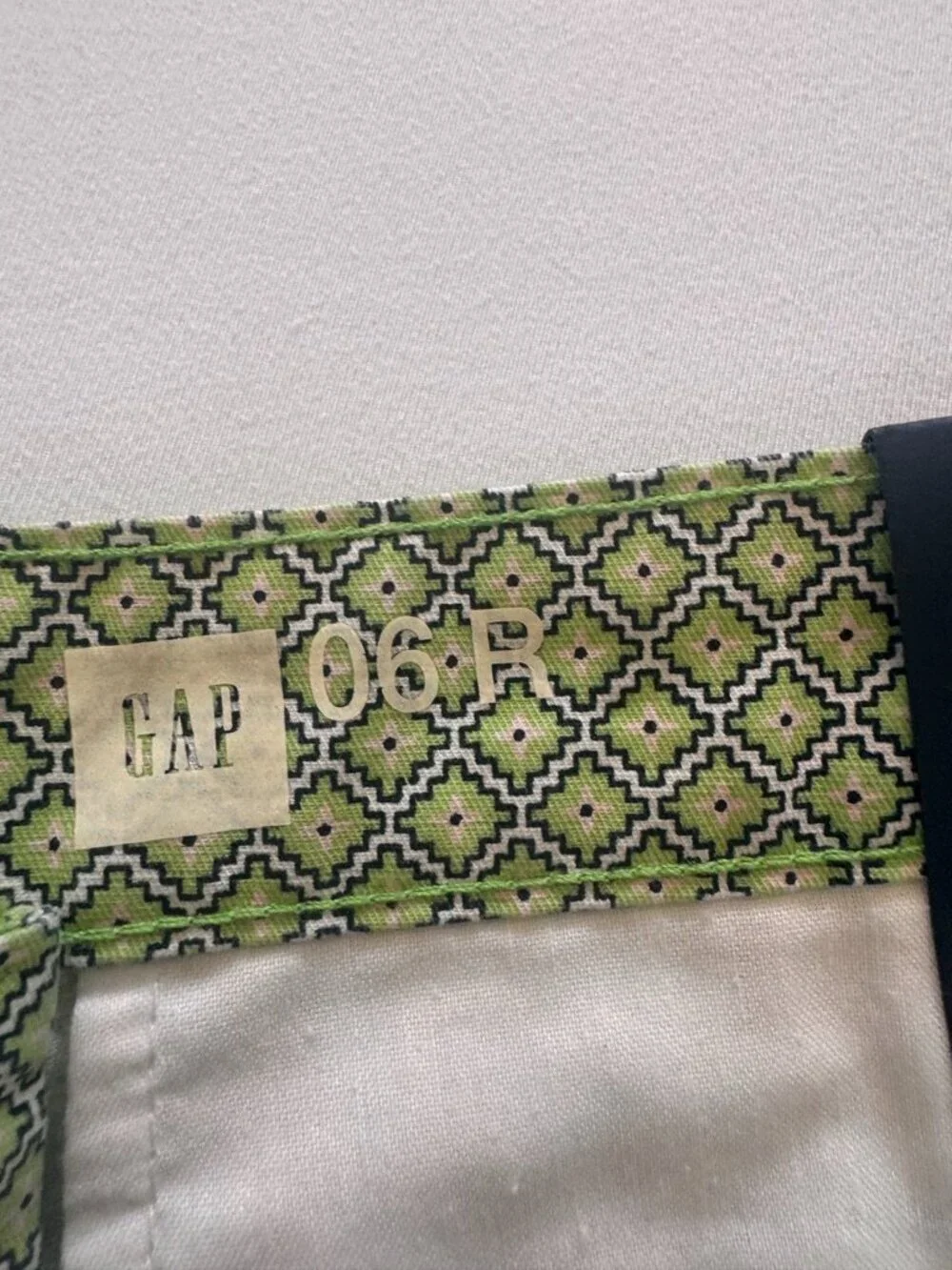 Fresh! Gap Green Geometric Summer Shorts – Size 6 NWT